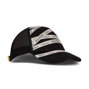 Balmain Black and White Unisex Grooming Cap